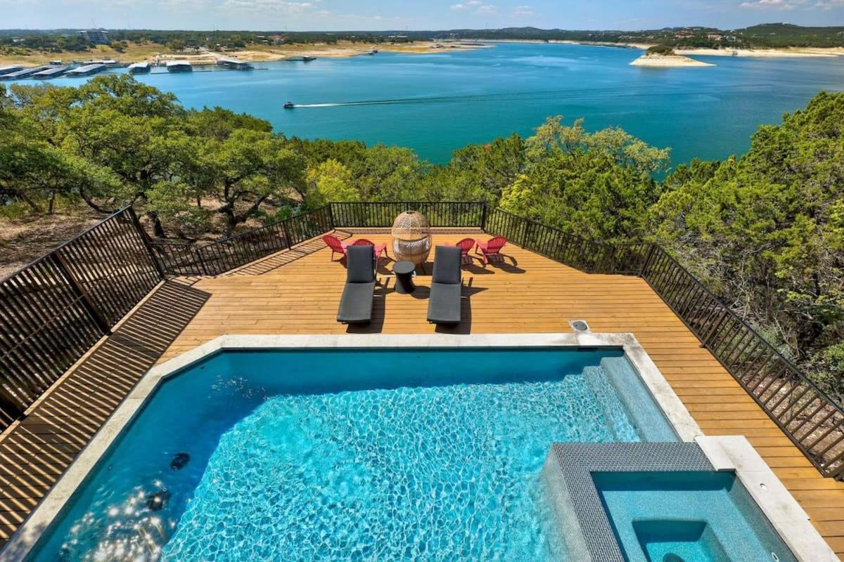 Atlantis On Lake Travis Pool Hot Tub Dock Villa Leander Exterior foto