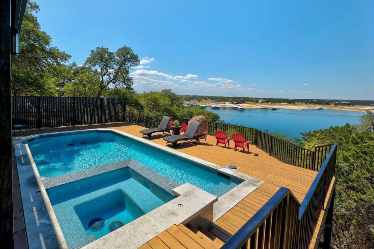 Atlantis On Lake Travis Pool Hot Tub Dock Villa Leander Exterior foto